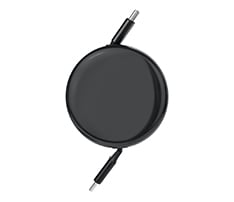 Suction-cup 100W Type-C Retractable Cable