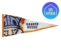 4" x 10" Full Color Felt Pennant Flag Banner