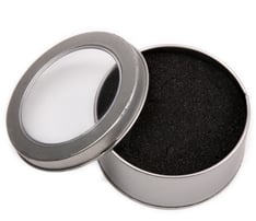 Tin Gift Box: Round with Window