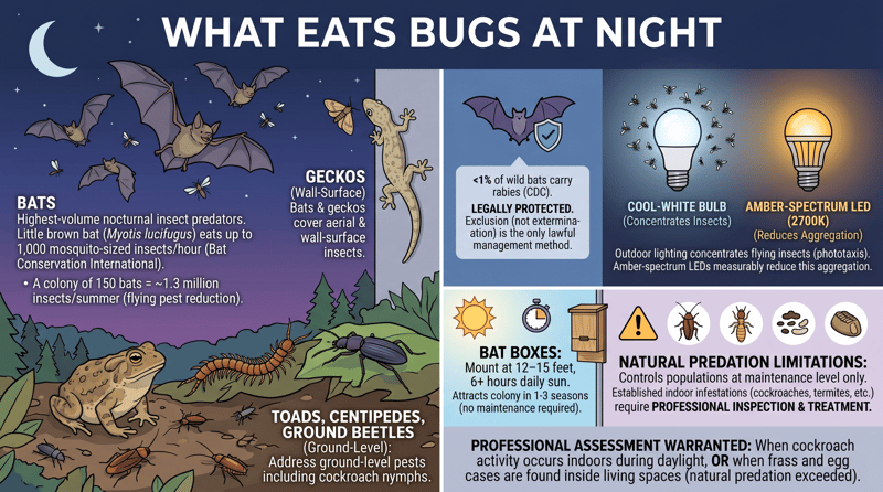 What Eats Bugs at Night