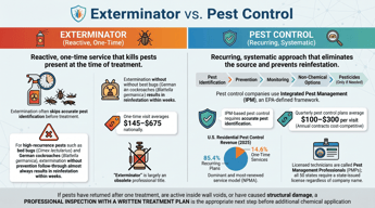 What Is the Difference Between an Exterminator and Pest Control?