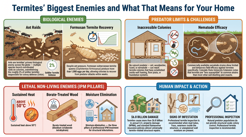 Termites' Biggest Enemies and What That Means for Your Home