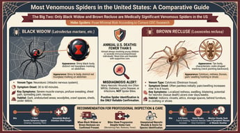 Most Venomous Spiders in the United States