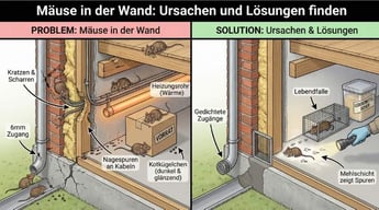 Mäuse in der Wand: Geräusche erkennen & loswerden