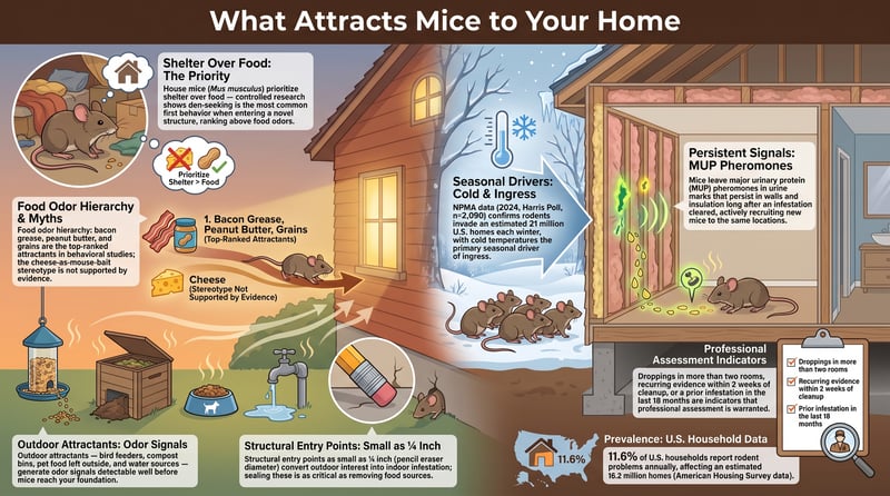 What Attracts Mice to Your Home