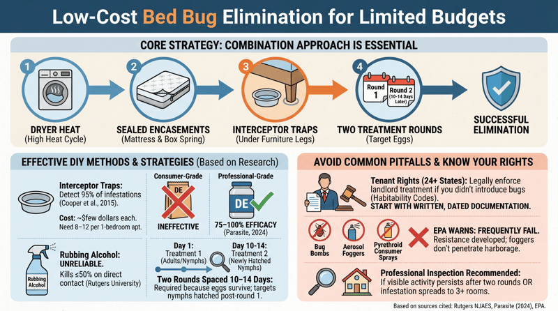 Low-Cost Bed Bug Elimination for Limited Budgets