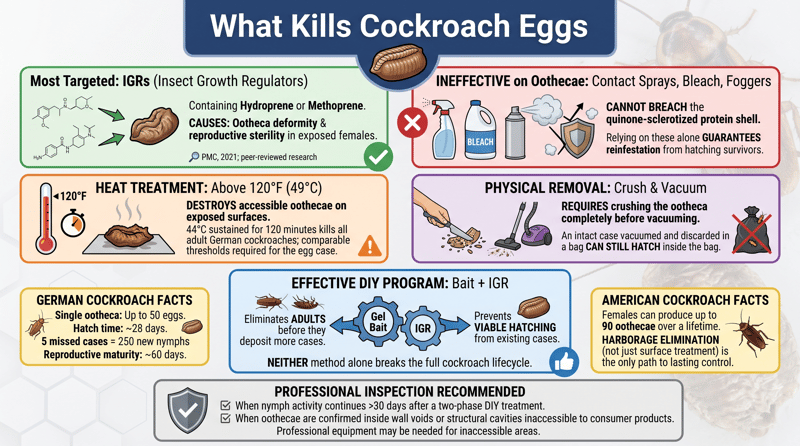 What Kills Cockroach Eggs