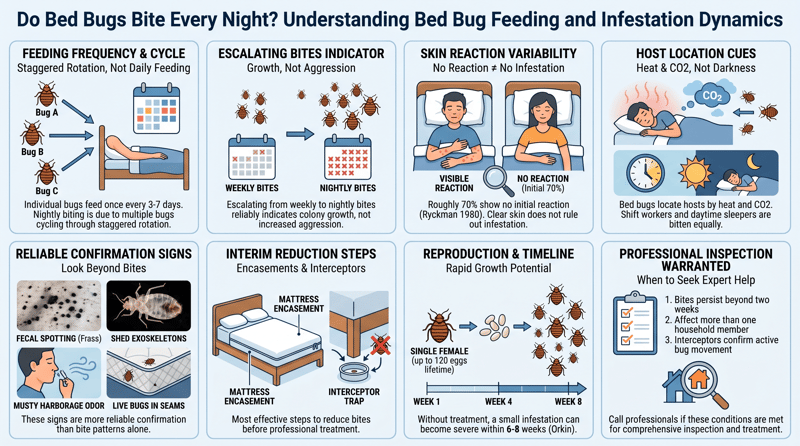Do Bed Bugs Bite Every Night?