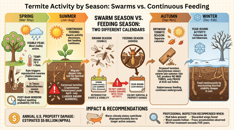 Termite Activity by Season