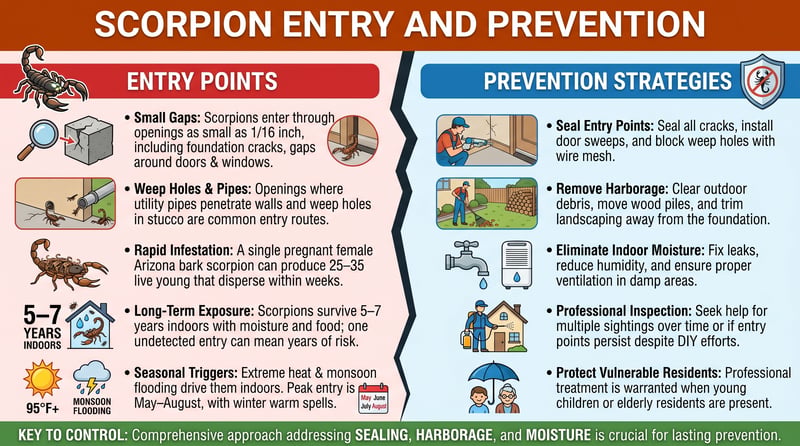 Scorpion Entry and Prevention