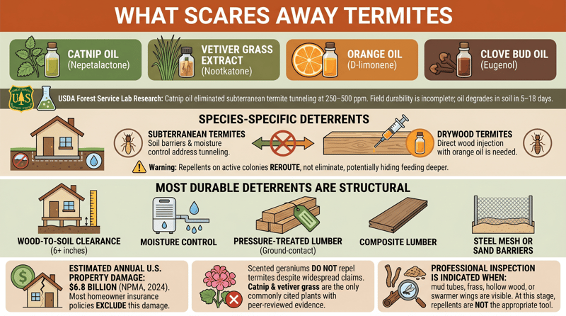 What Scares Away Termites
