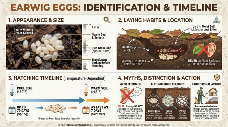 Earwig Eggs &mdash; Identification & Timeline