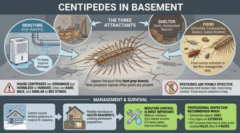 Why Are There Centipedes in My Basement?