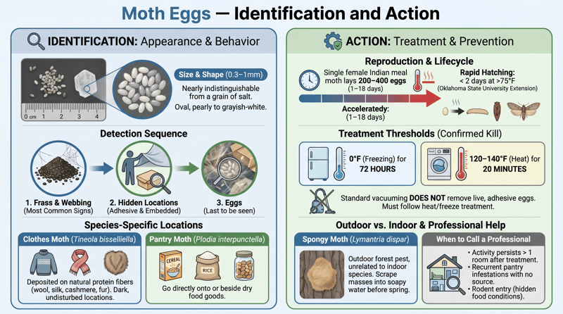 Moth Eggs &mdash; Identification and Action