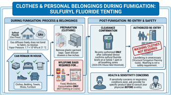Can I Leave My Clothes in the House During Fumigation?