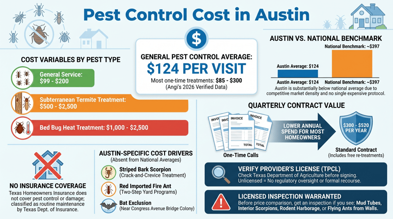 Pest Control Cost in Austin