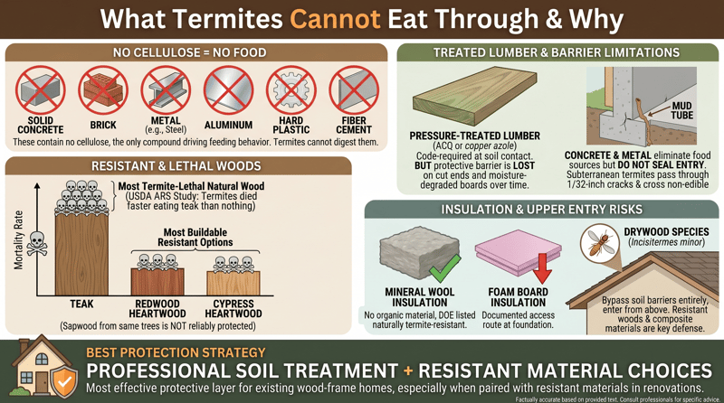 What Termites Cannot Eat Through