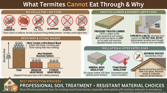 What Will Termites Not Eat Through?
