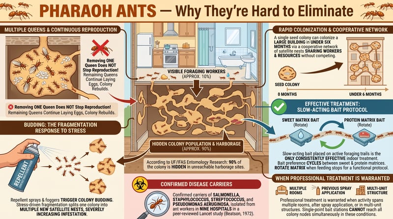 Pharaoh Ants &mdash; Why They're Hard to Eliminate