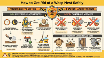 How to Get Rid of a Wasp Nest Safely