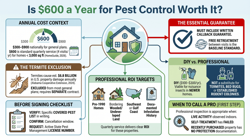 Is $600 a Year for Pest Control Worth It