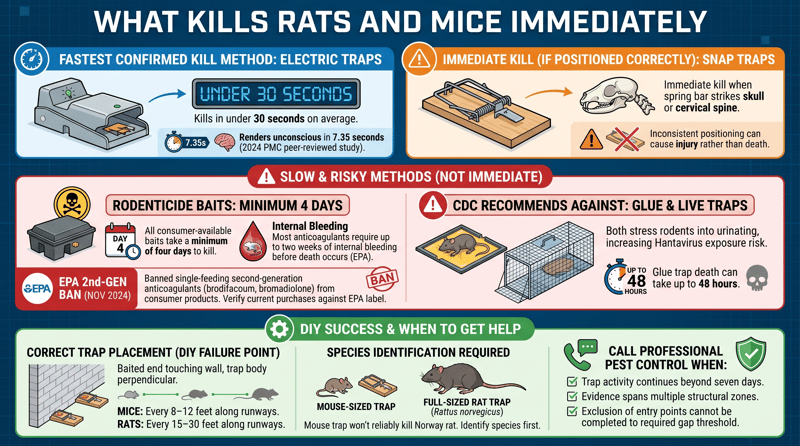 What Kills Rats and Mice Immediately