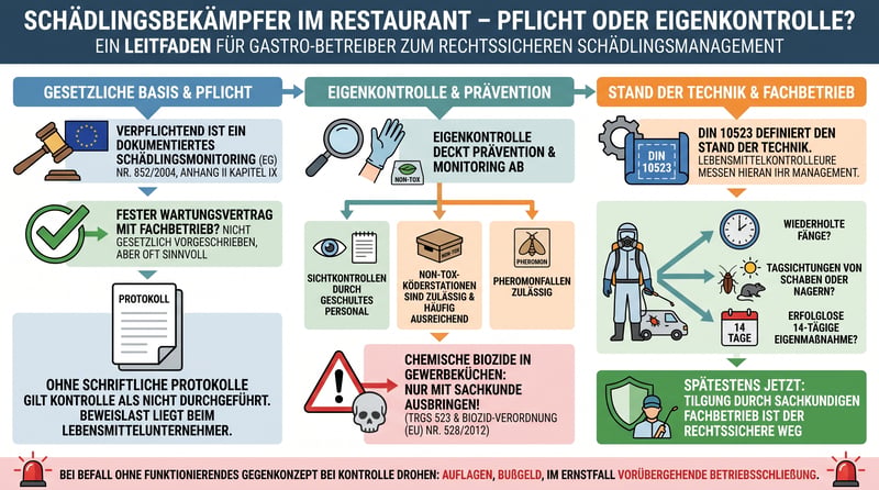 Muss ein Restaurant einen Sch&auml;dlingsbek&auml;mpfer