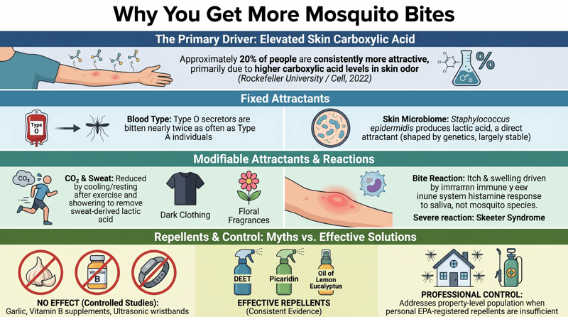 Why You Get More Mosquito Bites