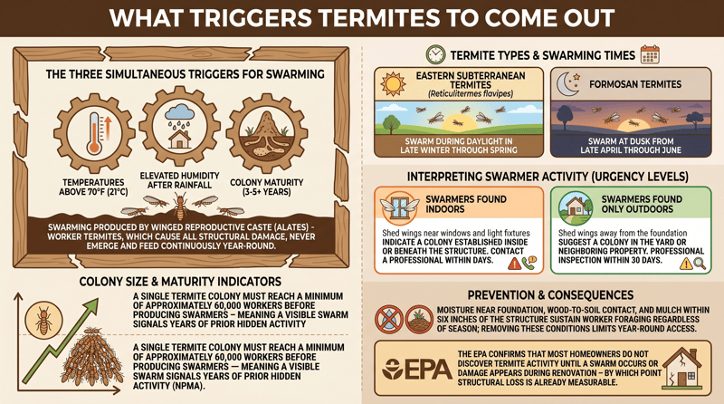 What Triggers Termites to Come Out