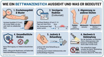Wie sieht ein Bettwanzenstich auf der Haut aus? Experta Schädlingsbekämpfung