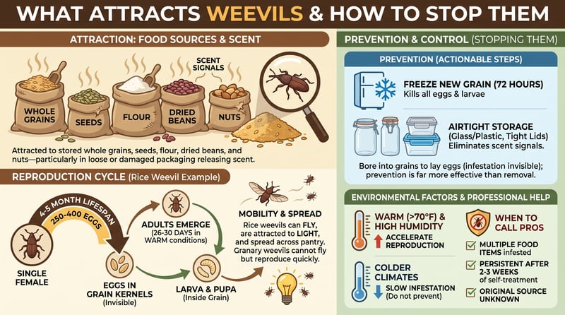 What Attracts Weevils and How to Stop Them