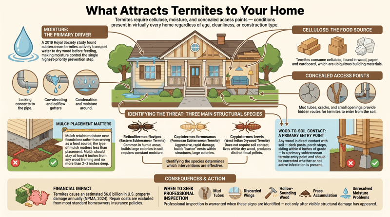 What Attracts Termites to Your Home