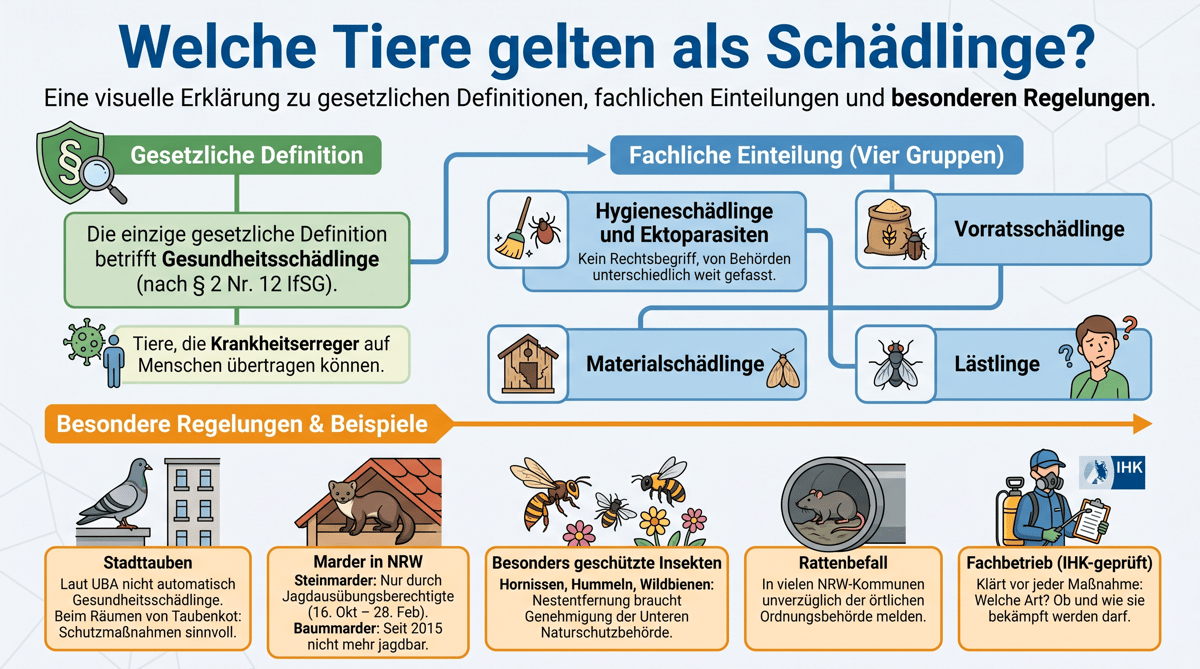 Welche Tiere gelten als Sch&auml;dlinge