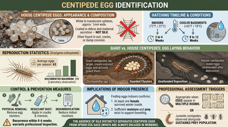 Centipede Egg Identification