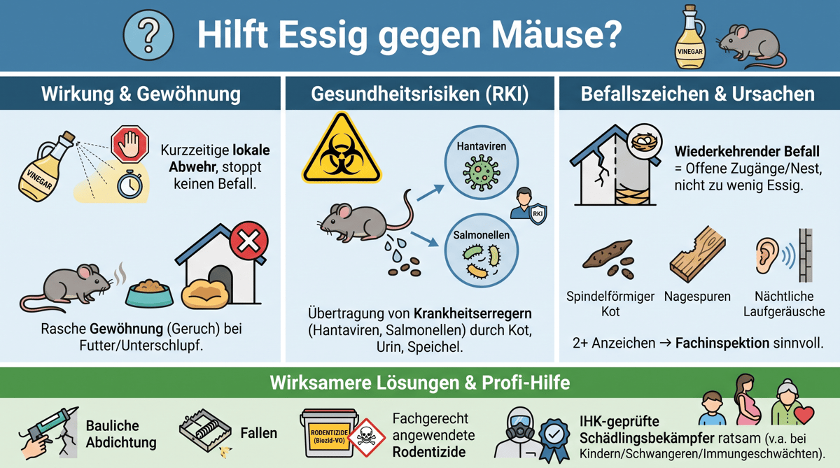 Hilft Essig gegen M&auml;use