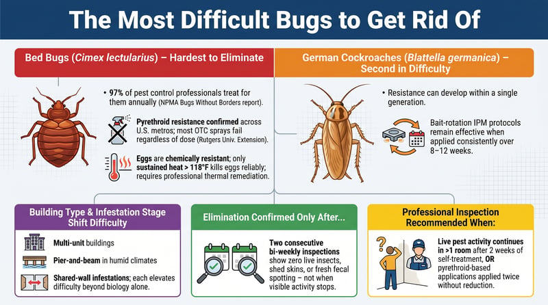 The Most Difficult Bugs to Get Rid Of