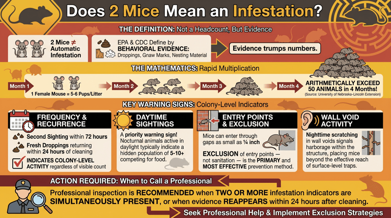 Does 2 Mice Mean an Infestation