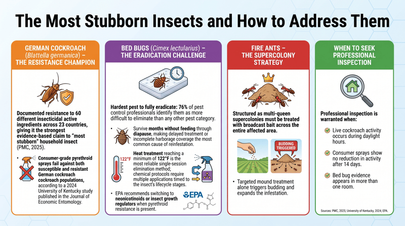The Most Stubborn Insects and Why They're Hard to Eliminate