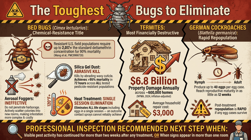The Toughest Bugs to Eliminate