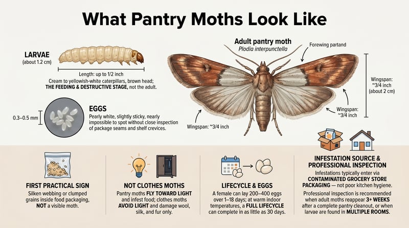 What Pantry Moths Look Like