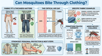 Can Mosquitoes Bite Through Clothing?