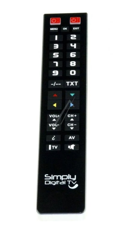 Simply digital tv 2in1 telecomanda programabila taste mari tv decoder --- —