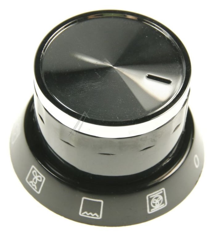 Piese de schimb - buton rotativ, negru+gri