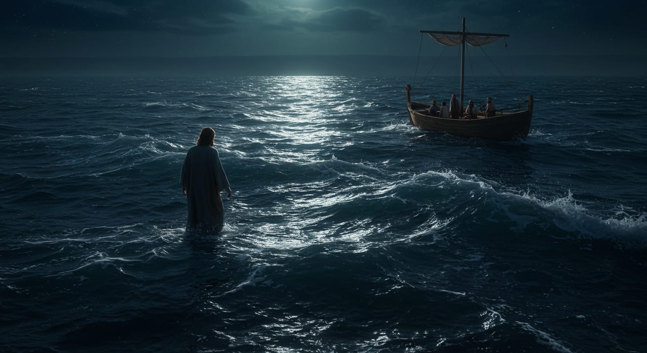 Pourquoi Jésus marche-t-il sur les eaux ?