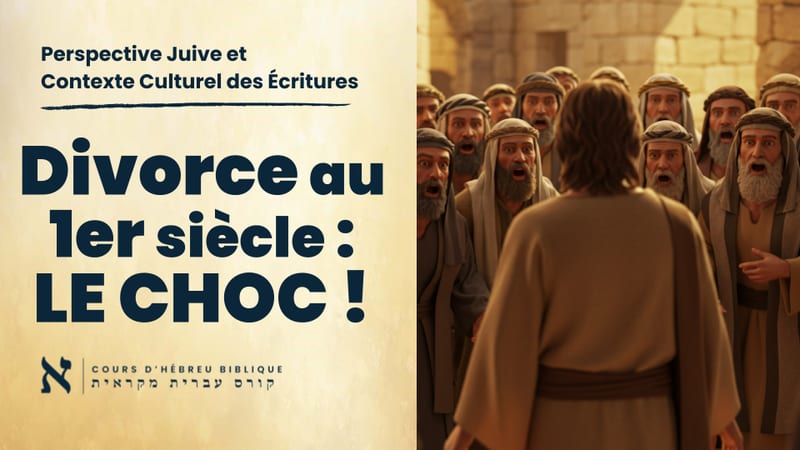 SÉPARER ce que DIEU Unit ? Jésus, Hillel & Shammai - Débat Divorce 1er siècle !