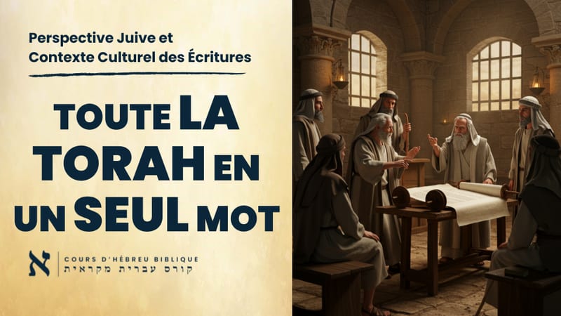 La Torah en une phrase ? Ce que Hillel, Yéshoua et Paul RÉVÈLENT !