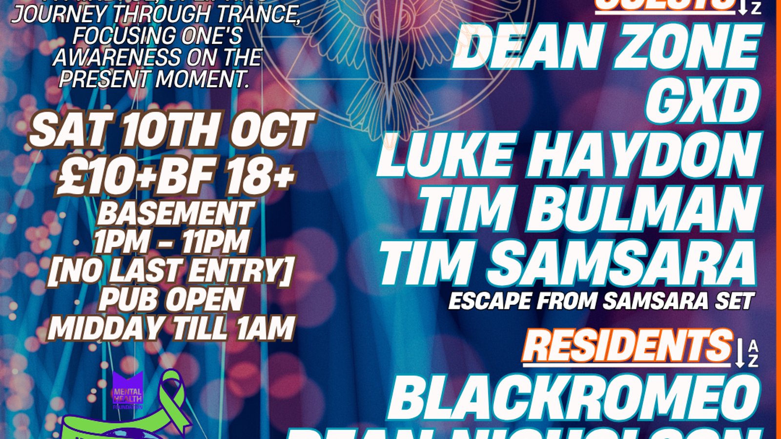 Music Unity For Mental Health presents Emotional Response Autumn Daytime Trance Party