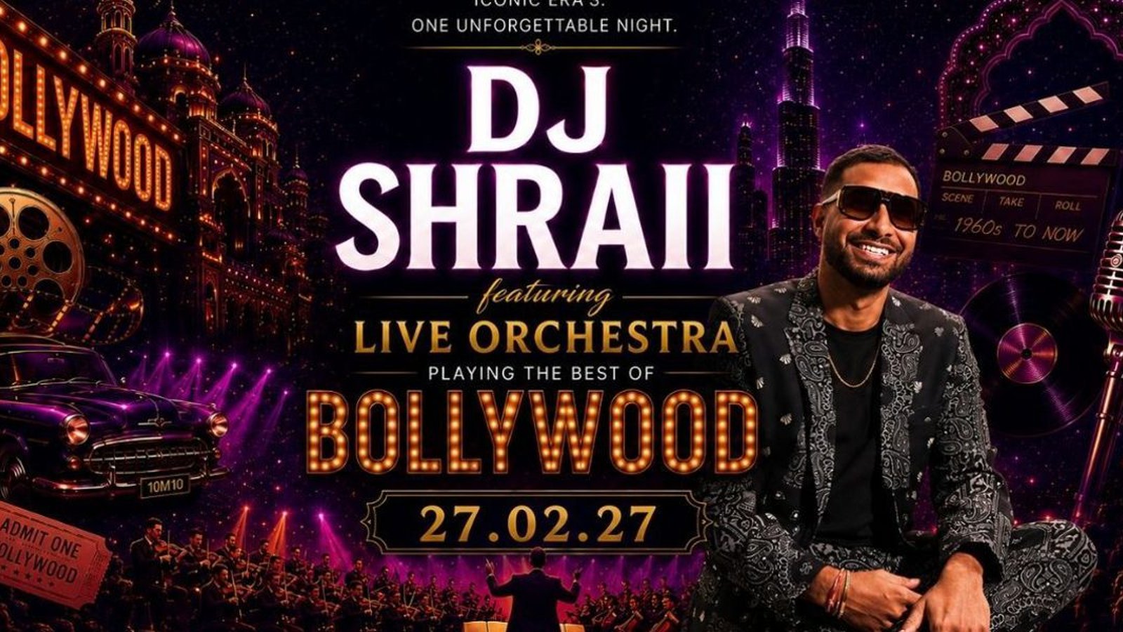 DJ Shraii Bollywood Live: The Ultimate Orchestra Experience