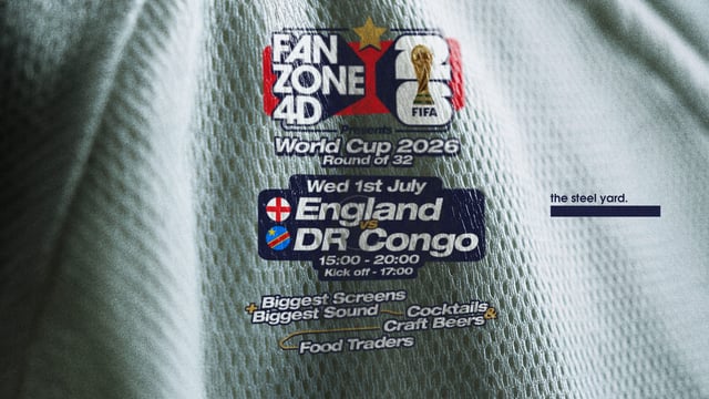 FANZONE 4D x The Steel Yard: England v DR Congo