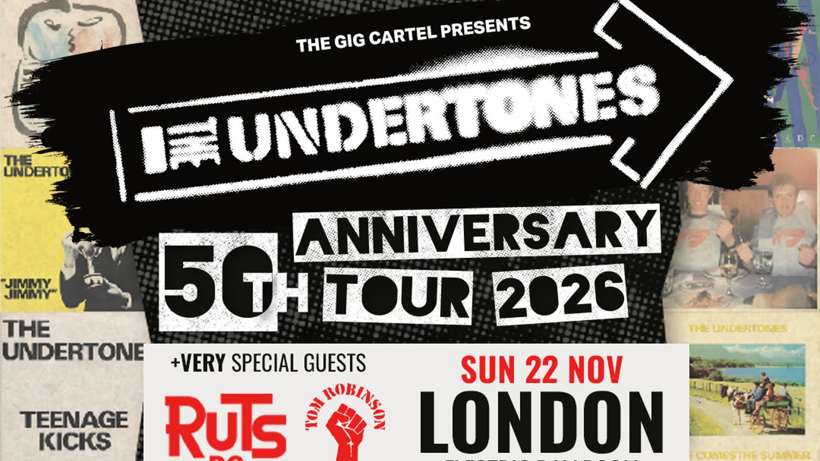 The Undertones+ Ruts DC + Tom Robinson